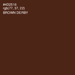 #4D2516 - Brown Derby Color Image